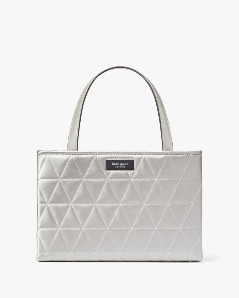 Kate Spade,Sam Icon Quilted Satin Small Tote,