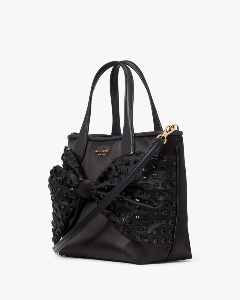 Kate spade black store tote with bow