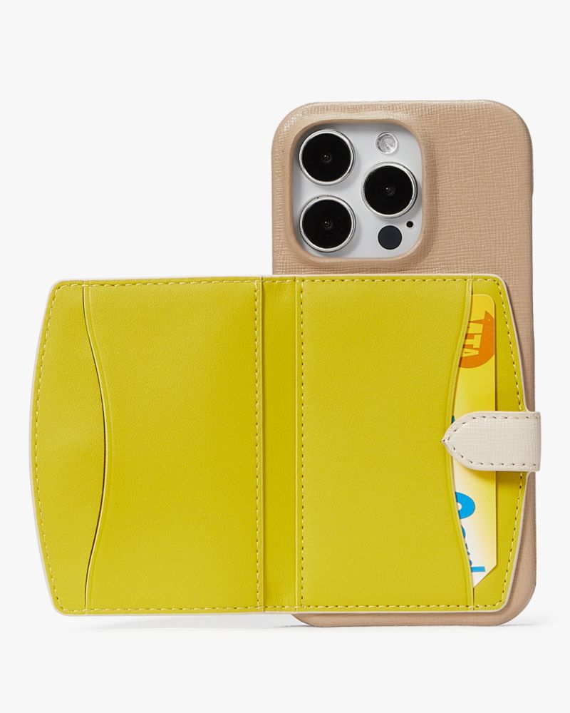 Morgan Colorblocked iPhone 14 Pro Cardholder Case