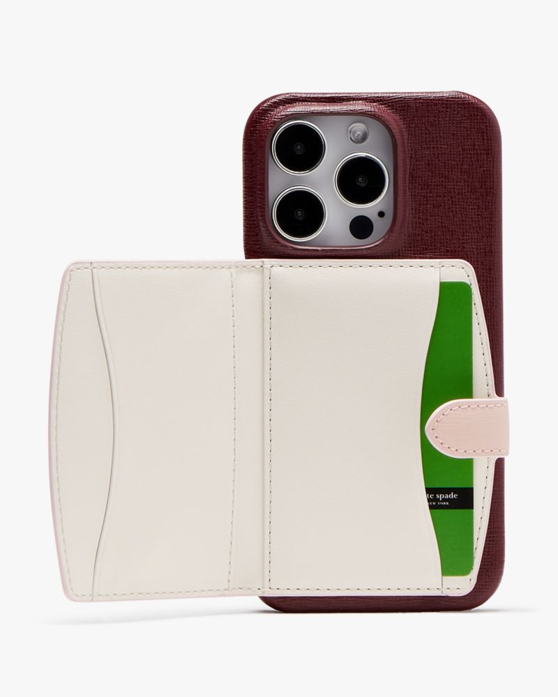 Morgan Colorblocked iPhone 14 Pro Cardholder Case