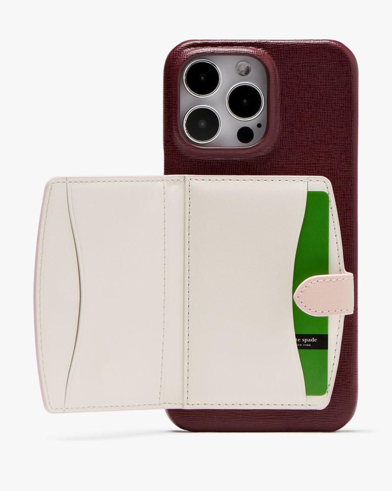 Morgan Colorblocked iPhone 14 Pro Max Cardholder Case