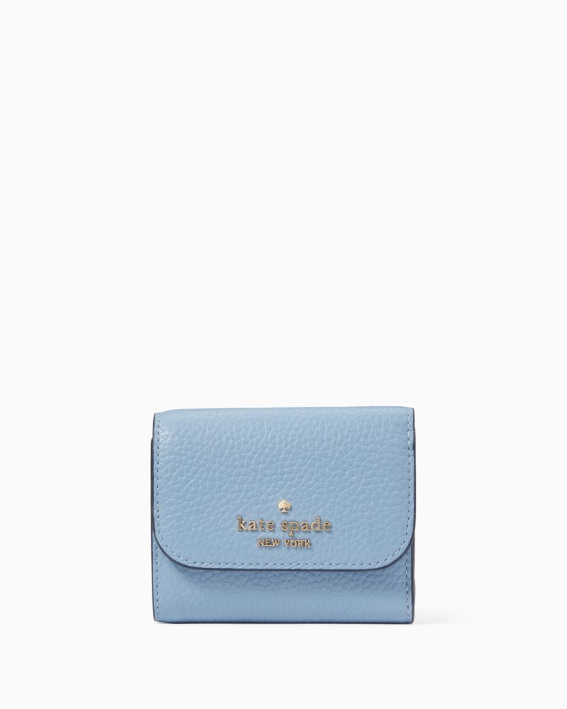 Kate Spade,ダンプリング スモール トライフォールド ウォレット,財布小物,ポリッシュドブルー