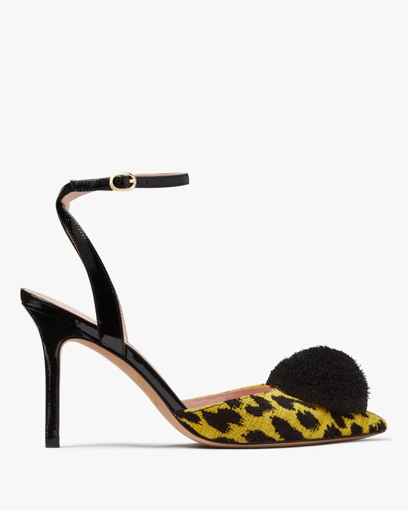 Kate SpadeAmour Pom Leopard Pumps