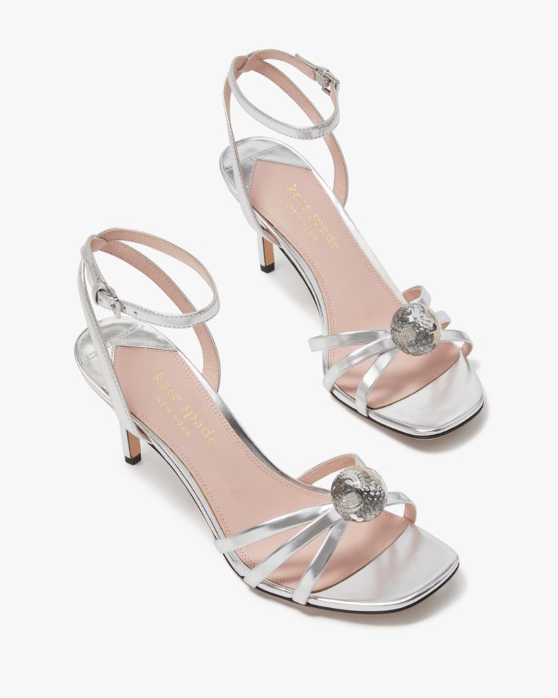 Kate Spade,レッツ ダンス サンダル,シルバー