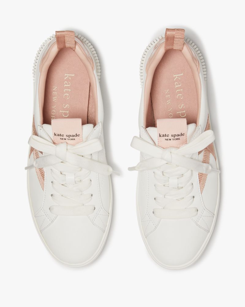 Kate Spade,Signature Sneakers,Casual,Tru Wht/ Mch Pnk