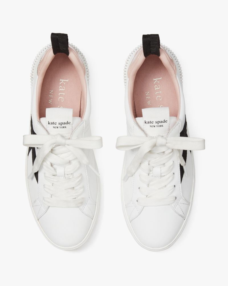 Kate Spade New York Women's Signature Leather Sneakers