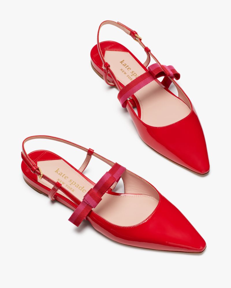 Kate Spade,マリッツァ フラット,エンジンレッドマルチ