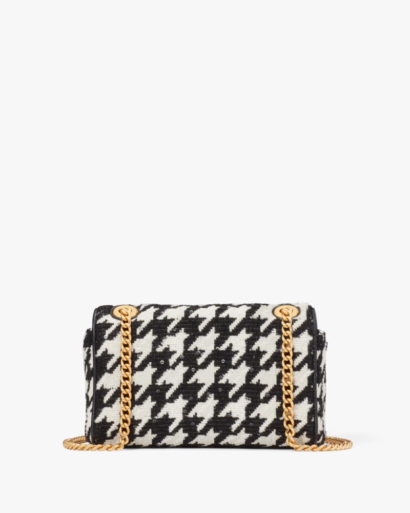 Evelyn Houndstooth Small Shoulder Crossbody