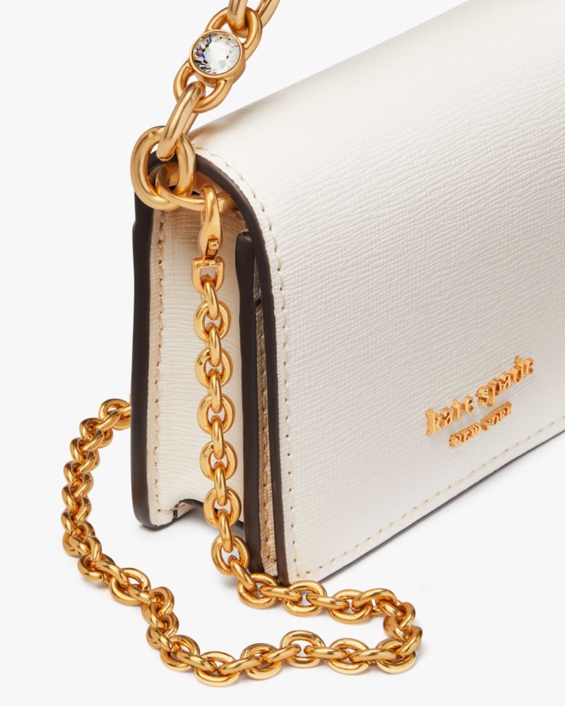 Morgan Embellished Chain Card Case