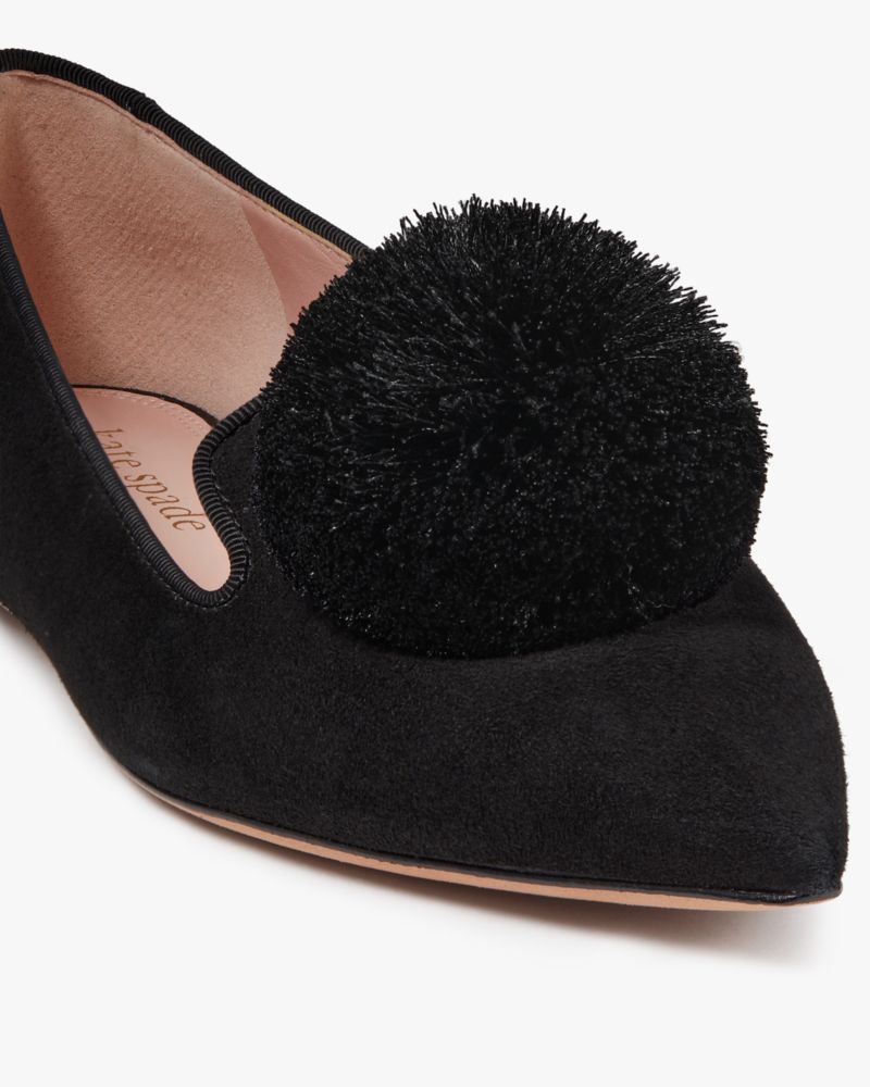 Kate Spade,アムール ポム フラット,シューズ,ブラック