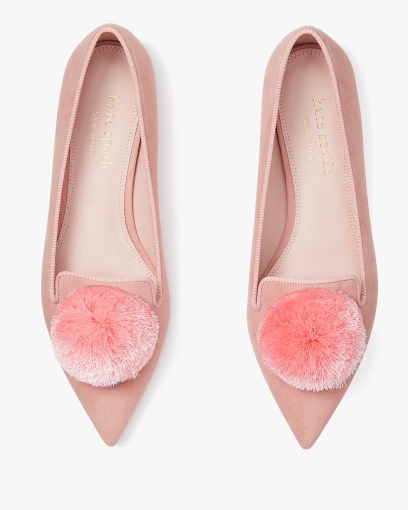 Kate Spade,Amour Pom Flats,Casual,Dancer Pink