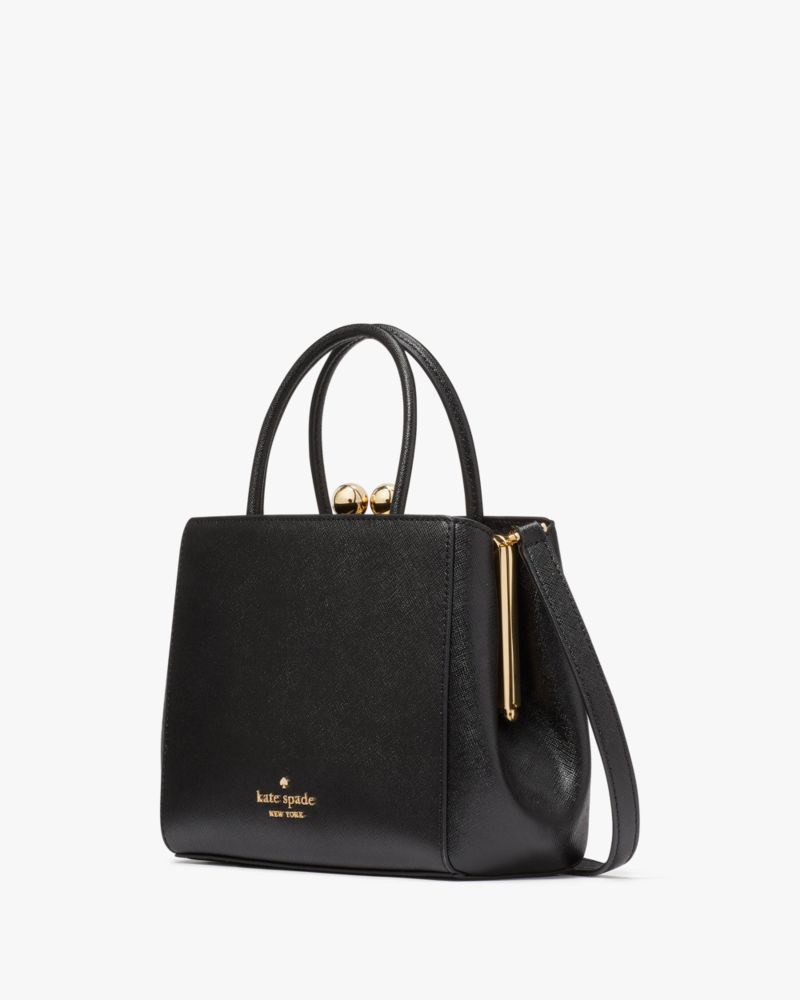 Kate Spade,Amour Mini Frame Satchel,Black