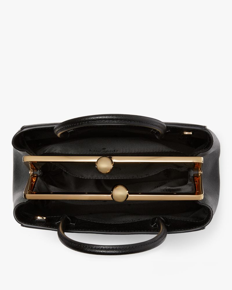 Kate Spade,Amour Mini Frame Satchel,Black