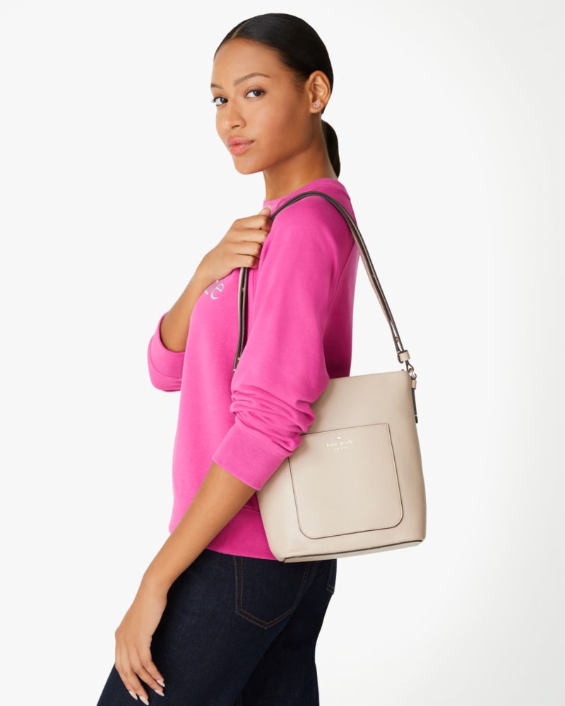 Kate Spade,Elsie Pebbled Leather Bucket Bag,