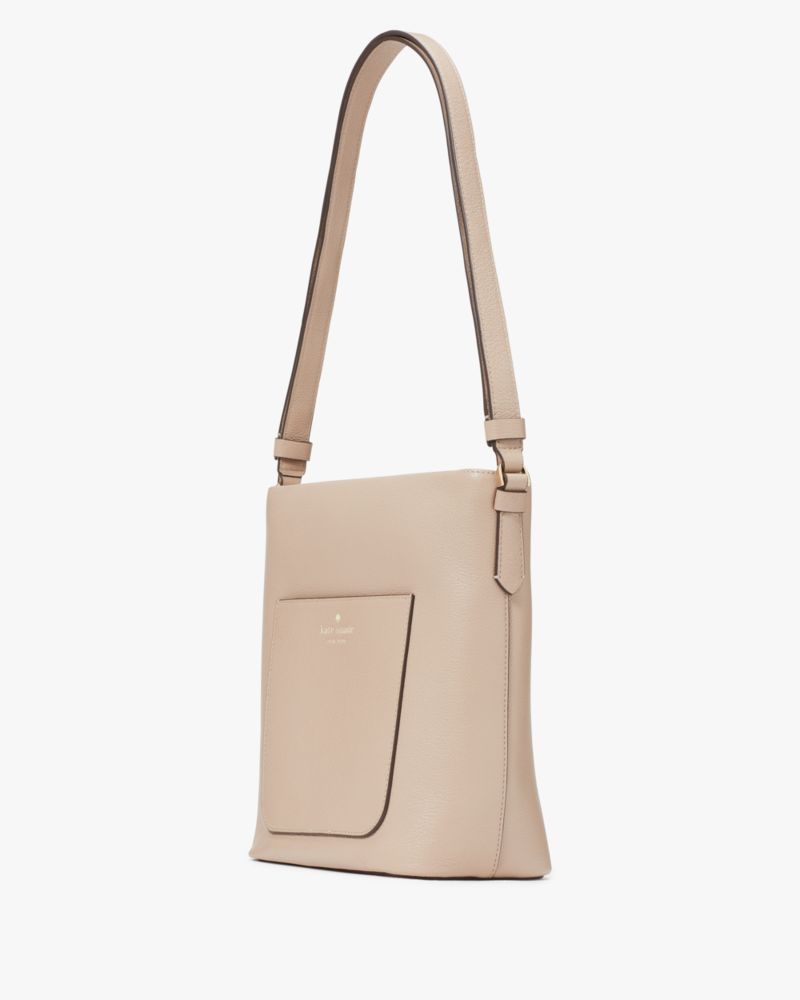 Kate Spade,Elsie Pebbled Leather Bucket Bag,Warm Beige