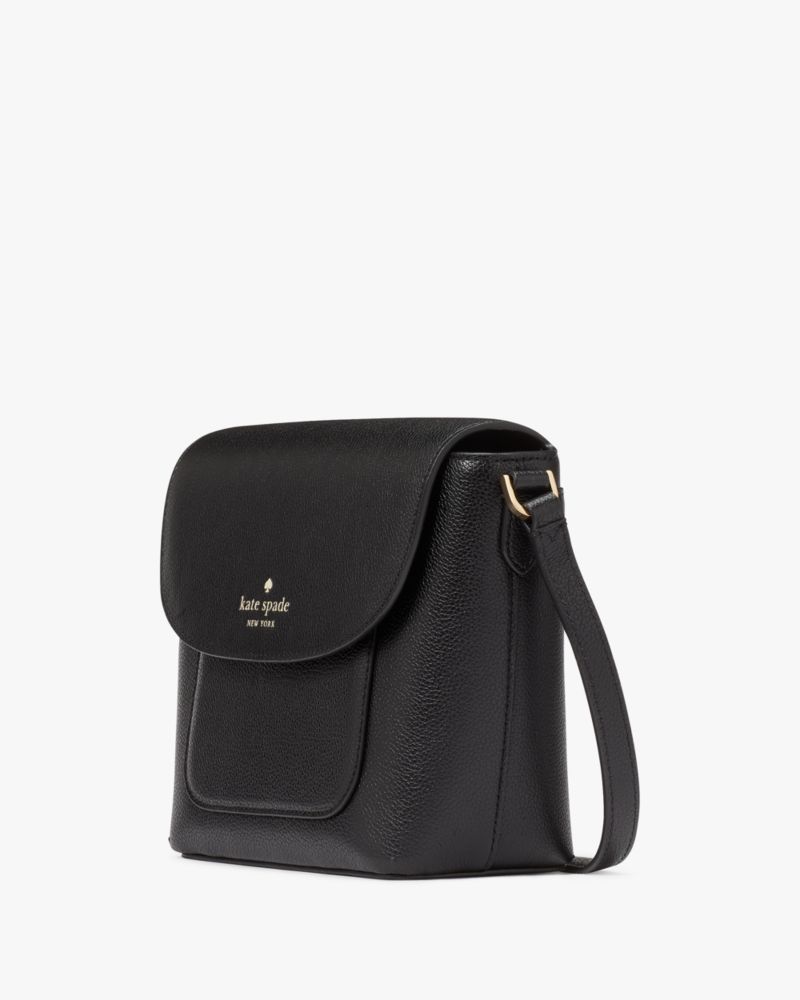 Kate Spade,Elsie Pebbled Leather Crossbody,Black