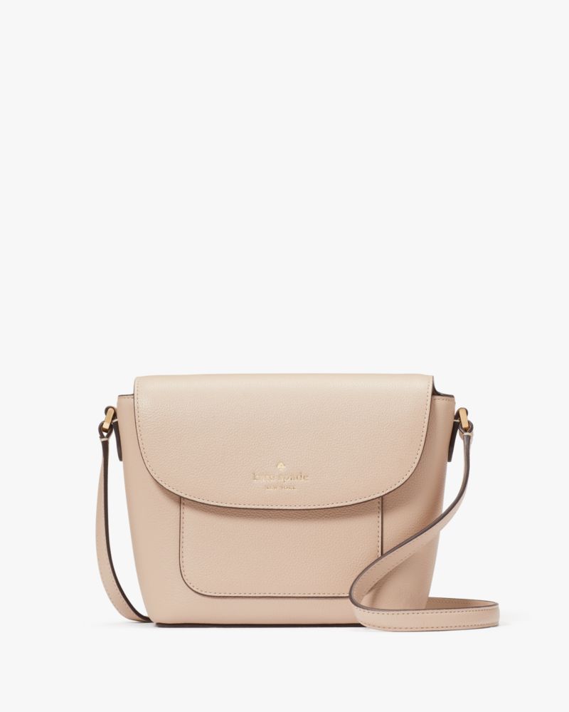 Kate Spade,Elsie Pebbled Leather Crossbody,Warm Beige