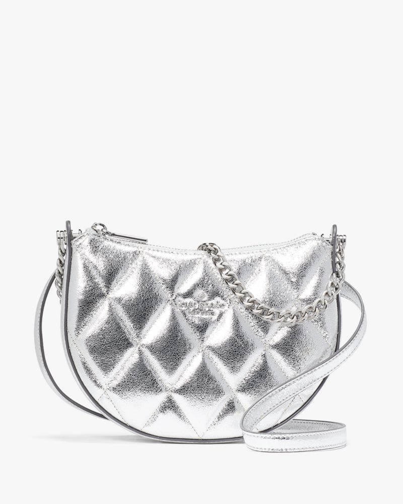 Kate Spade,Carey Metallic Zip Top Crossbody,