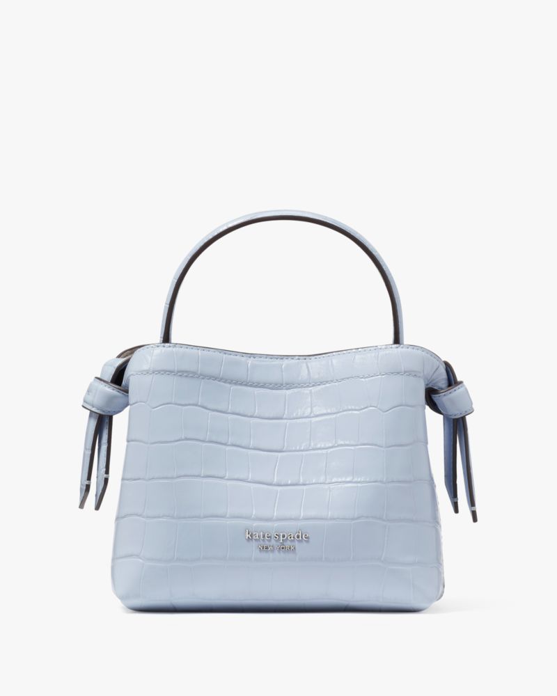 Daisy Croc Embossed Leather Bucket Bag