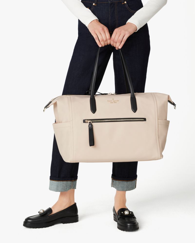 Kate Spade,Chelsea Weekender,Warm Beige Multi