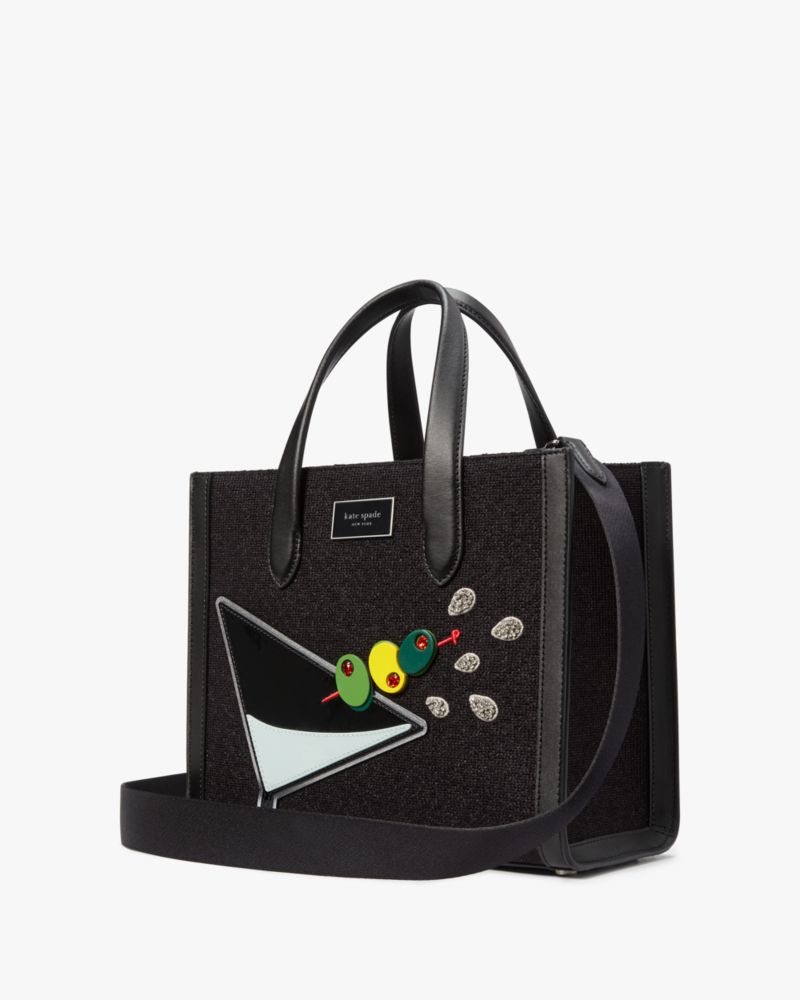 Manhattan Martini Embellished Small Tote