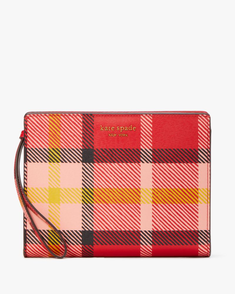 Kate Spade Morgan Museum Plaid Double Zip Dome Small Crossbody in