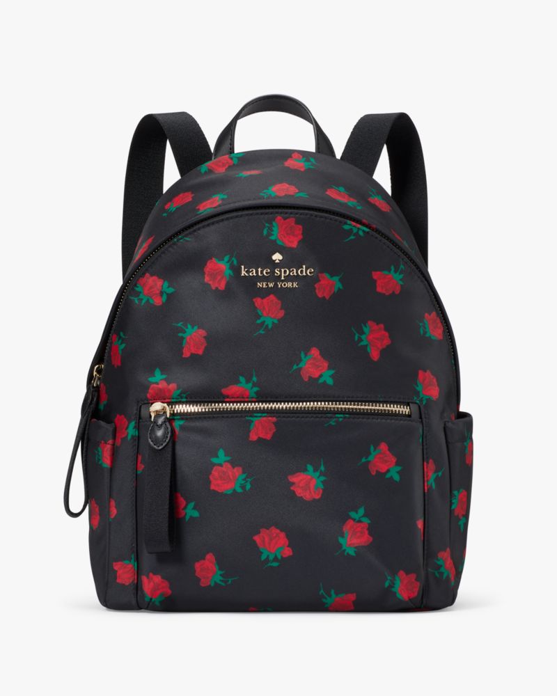 Kate Spade,Chelsea Rose Toss Printed Medium Backpack,