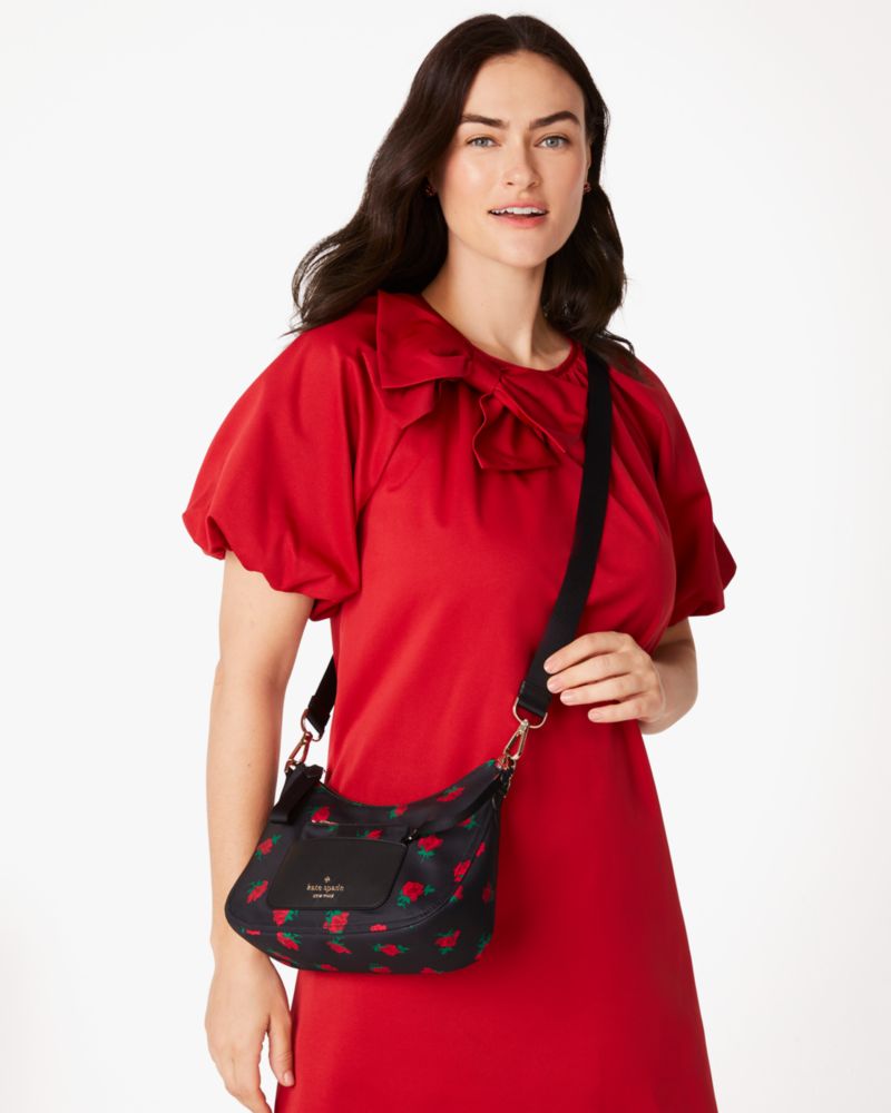 Kate Spade,Chelsea Rose Toss Printed Crossbody,