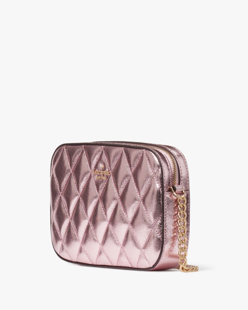 Kate Spade,Glimmer Quilted Metallic Boxed Crossbody Set,