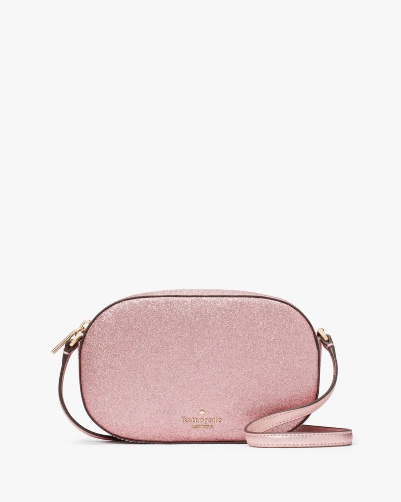 Kate Spade,Glimmer Oval Camera Bag,Pink