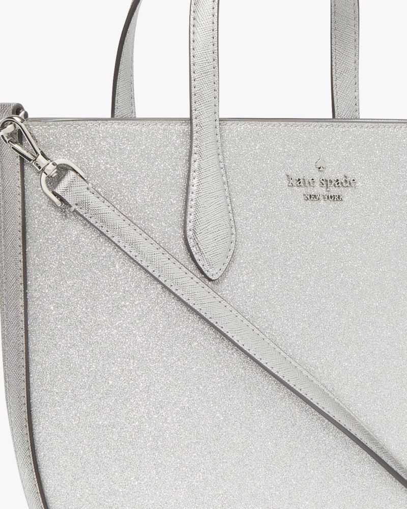 Kate spade gray hot sale glitter purse