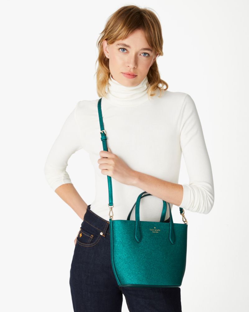 Kate Spade,Glimmer Satchel,Festive Teal