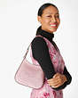 Kate Spade,Glimmer Glitter Shoulder Bag,Mitten Pink