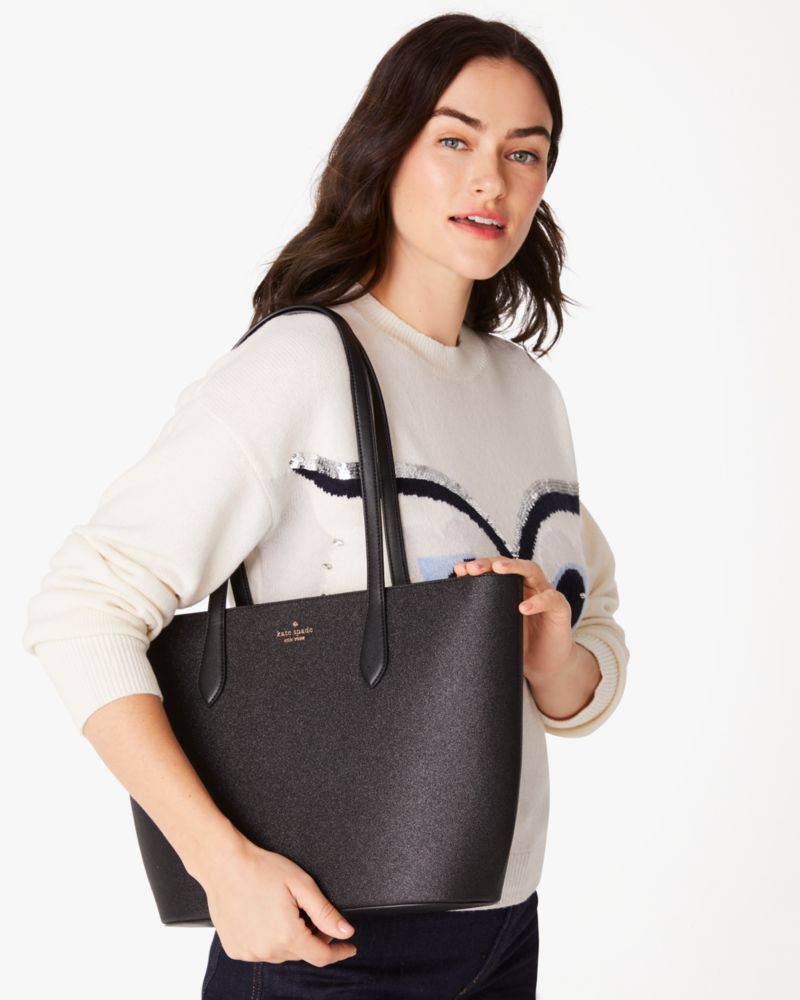 Kate Spade,Glimmer Tote,Black