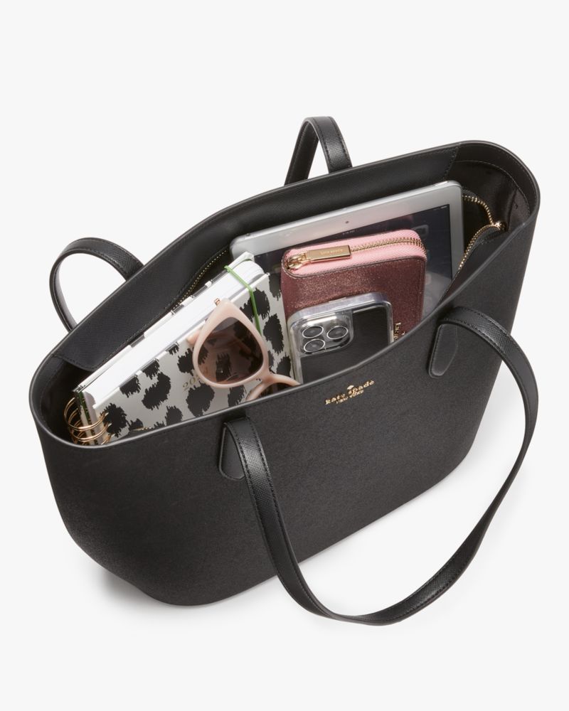 Kate Spade,Glimmer Tote,Black