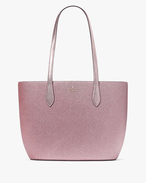 Kate Spade,Glimmer Tote,Mitten Pink