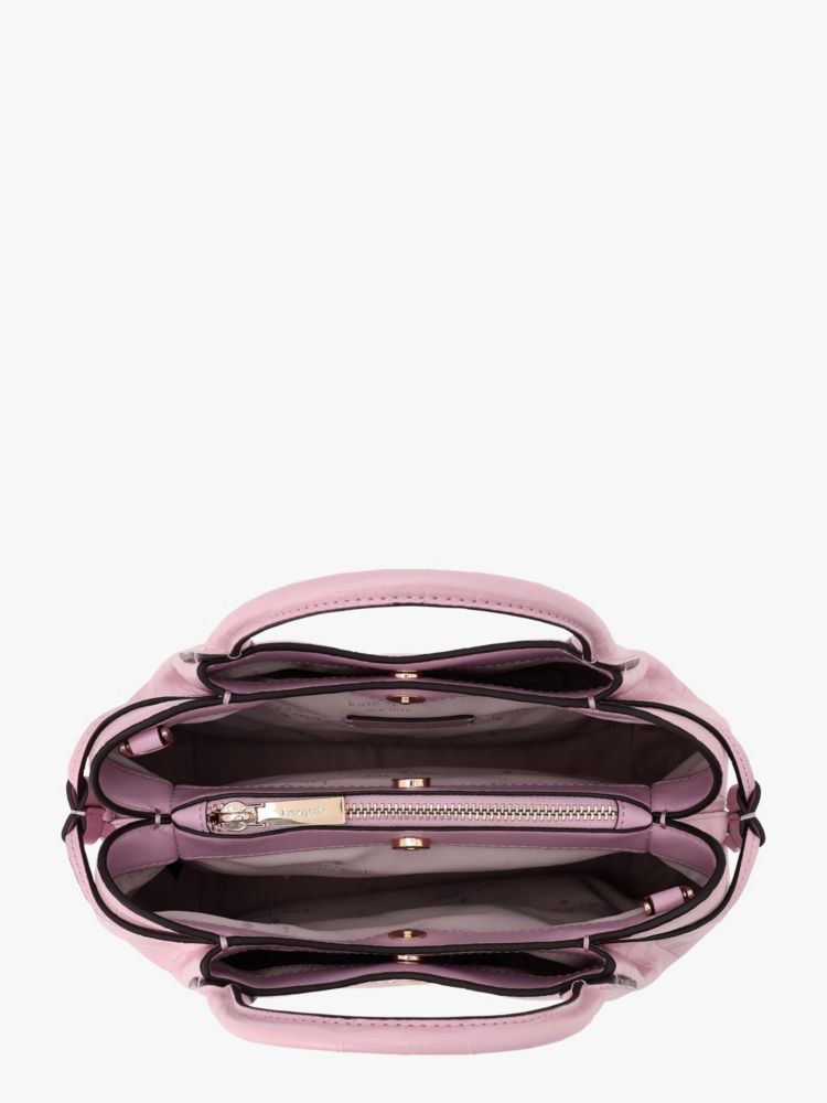 Kate Spade,ダンプリング クロコ エンボスド スモール サッチェル,ハンドバッグ,クオーツピンク