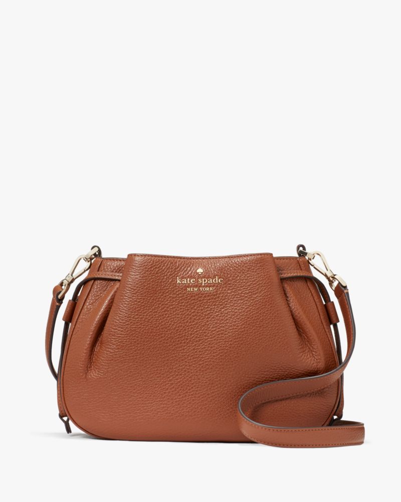 Kate Spade leila north south crossbody warm gingerbread