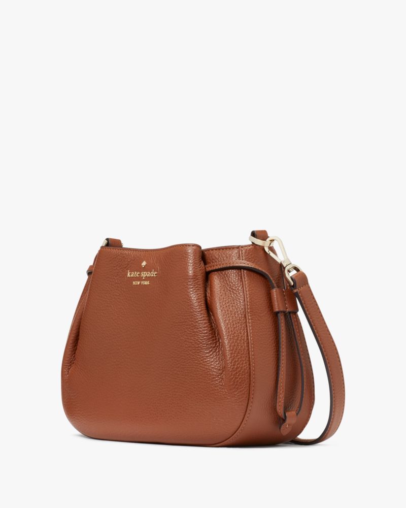 Kate Spade,Dumpling Crossbody,Leather,Crossbody,Metal Material,Logo,Metal,Lined,Casual,