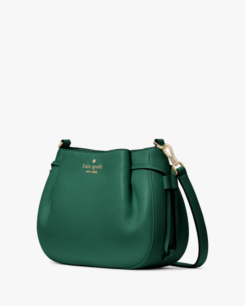 Kate Spade,Dumpling Crossbody,Lining Leather,Crossbody,Logo,Metal,Pleats,Lined,Casual,