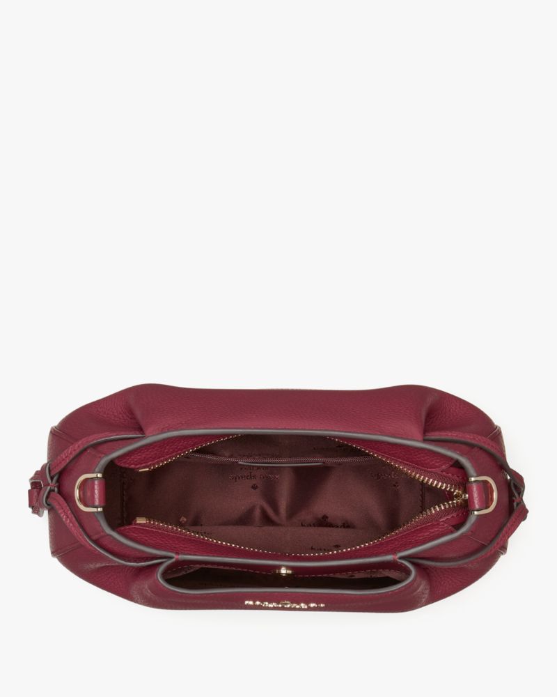 Kate Spade,Dumpling Crossbody,Leather,Crossbody,Metal Material,Logo,Metal,Lined,Casual,