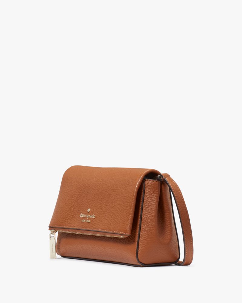 Kate Spade,Leila Mini Zip Crossbody,Warm Gingerbread