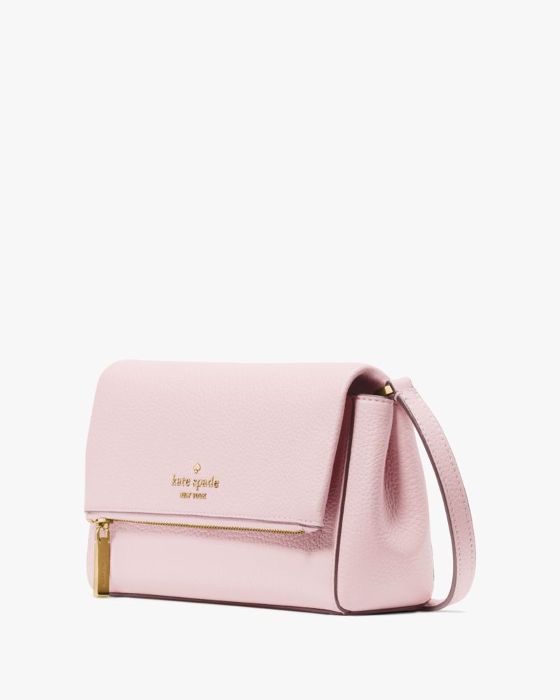 Kate Spade,Leila Mini Zip Crossbody,Lining Leather,Crossbody,Logo,Metal,Lined,Casual,