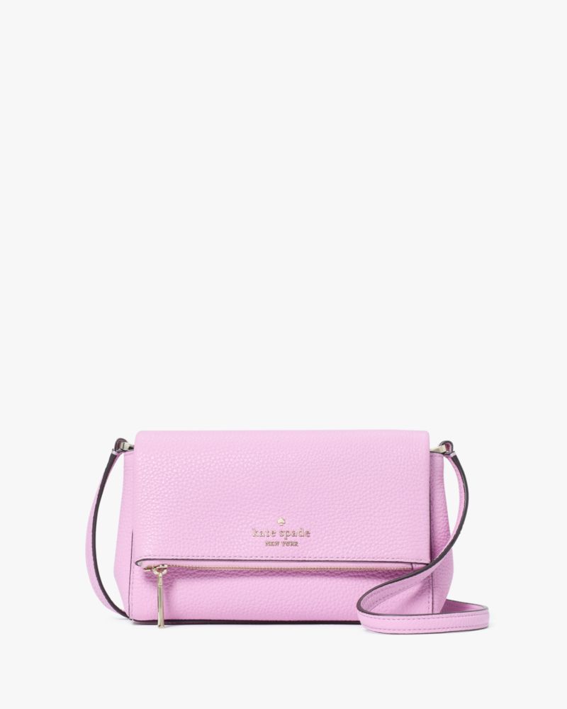 Kate Spade,Leila Mini Crossbody,Lining Leather,Crossbody,Logo,Metal,Lined,Casual,