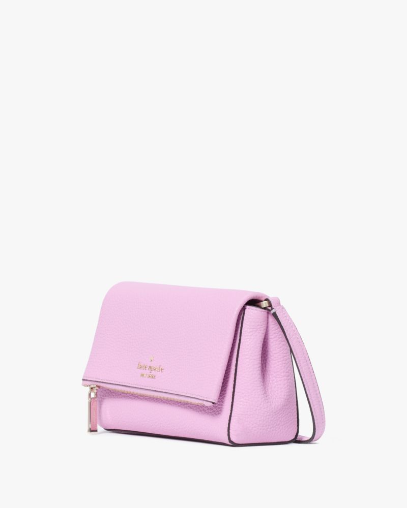 Kate Spade,Leila Mini Crossbody,Lining Leather,Crossbody,Logo,Metal,Lined,Casual,Pink