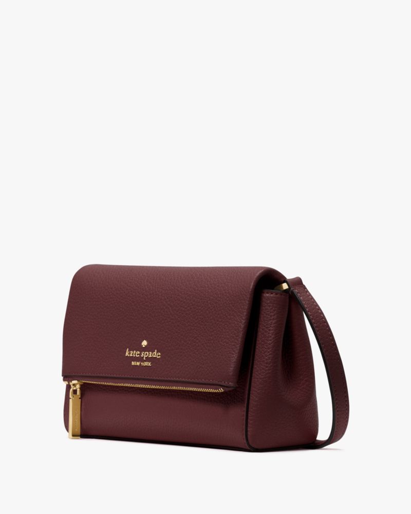 Kate Spade,Leila Mini Zip Crossbody,Lining Leather,Crossbody,Logo,Metal,Lined,Casual,