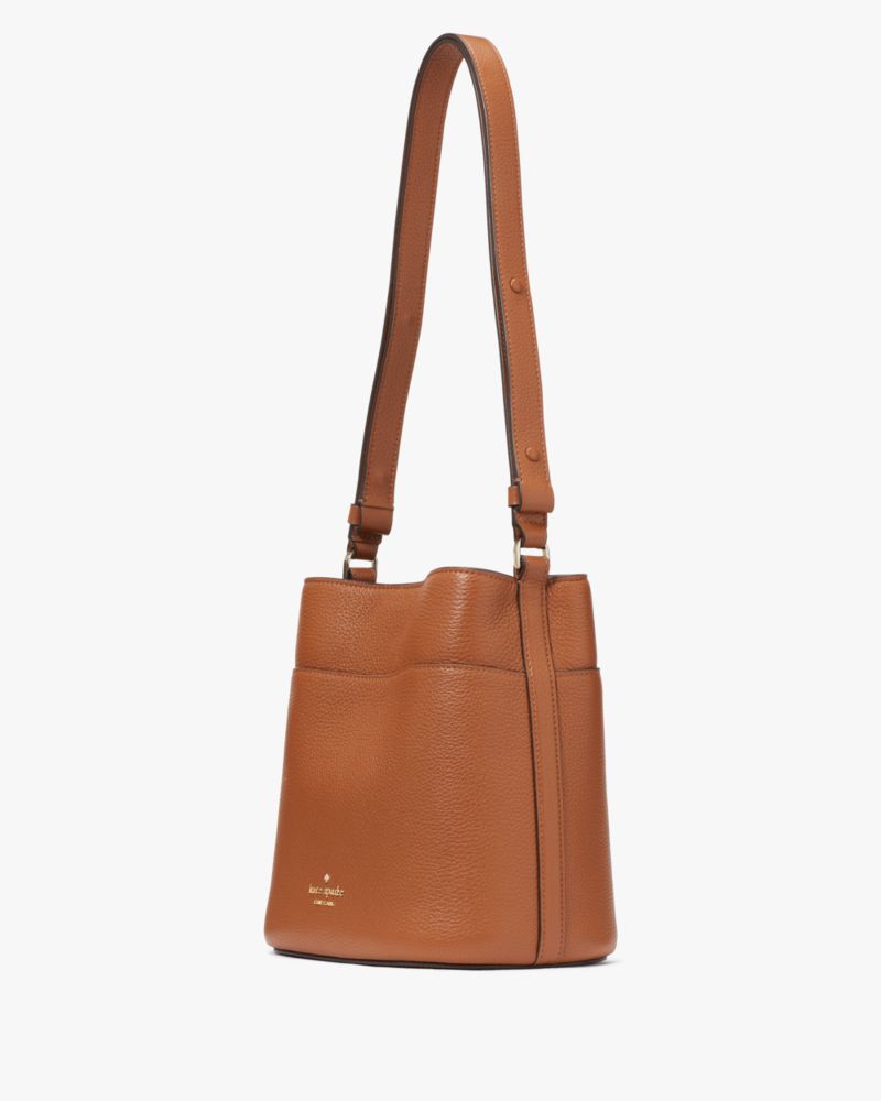 Kate Spade,Leila Small Bucket Bag,Warm Gingerbread