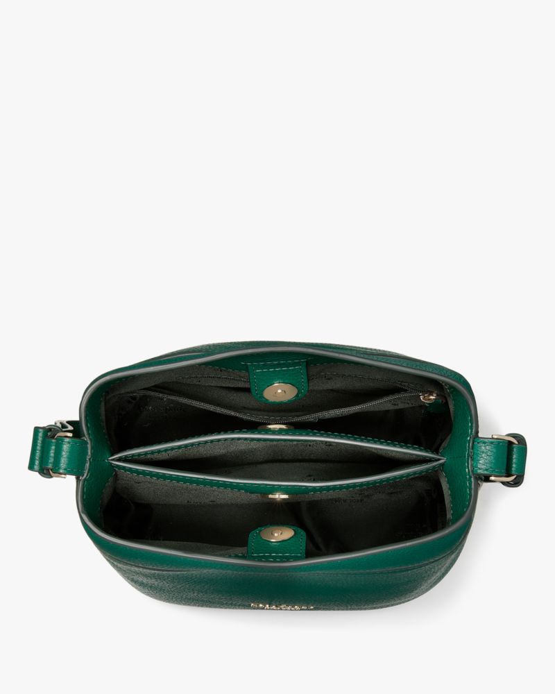 Kate Spade,Leila Small Bucket Bag,Lining Leather,Bucket,Metal,Logo,Lined,Casual,