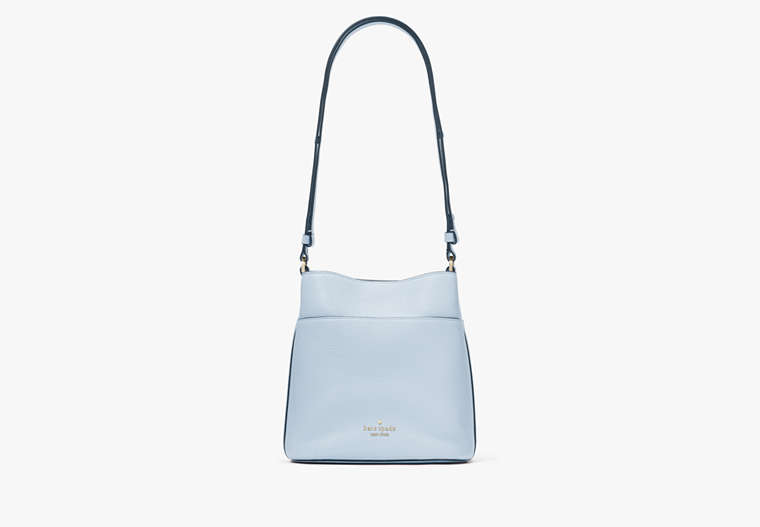 Kate Spade,Leila Small Bucket Bag,Muted Blue image number 0