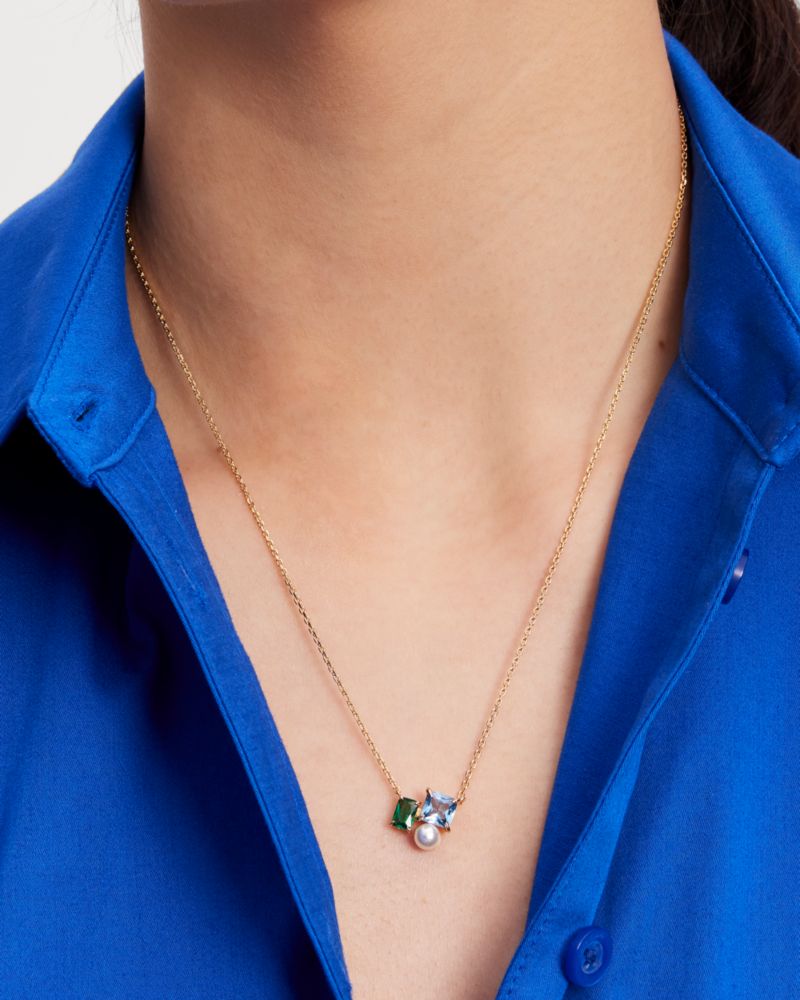 Kate Spade,Victoria Pendant,Blue/Multi